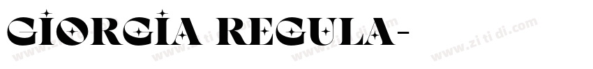 Giorgia Regula字体转换